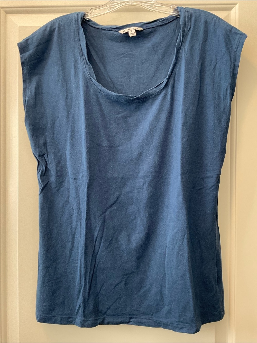 CAbi VINTAGE Indigo Scoop Neck Sleeveless Tank